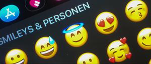 Verschiedene Emojis in einem Chatverlauf (Archivbild)