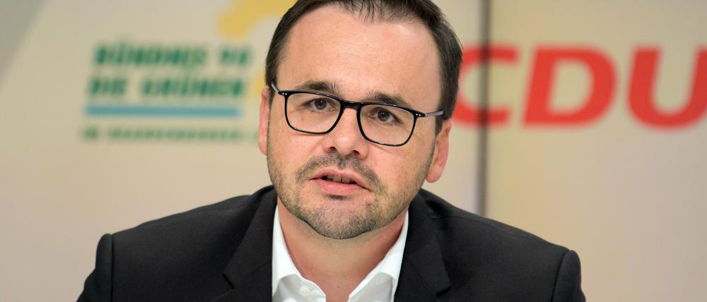 Der Jurist Jan Rebmann ist Vorsitzender der CDU-Fraktion im Brandenburger Landtag.