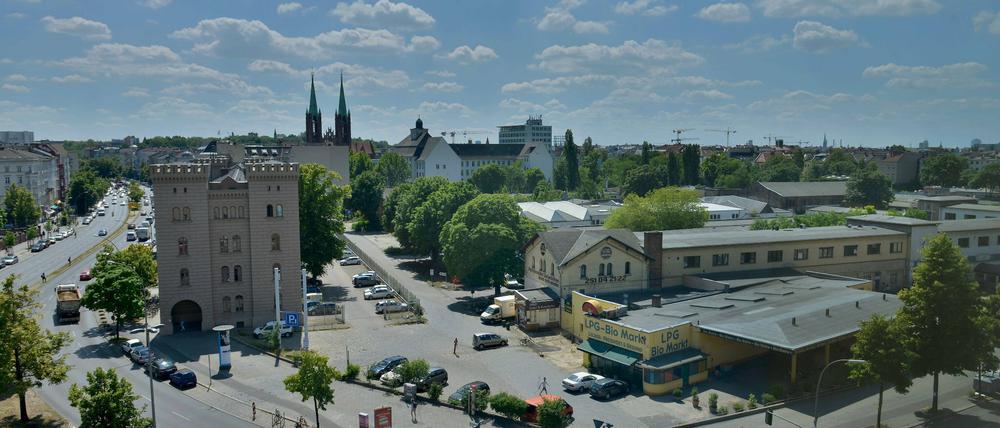 Das Dragoner-Areal am Mehringdamm in Berlin-Kreuzberg.