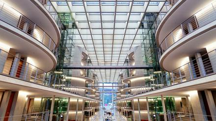 Das Paul-Löbe-Haus in Berlin, hier tagen Ausschüsse mit Abgeordneten.