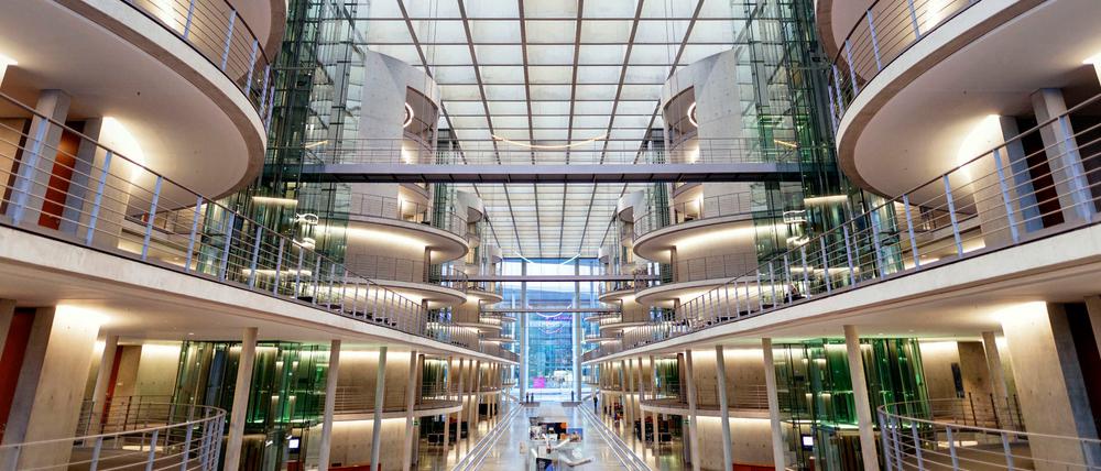 Das Paul-Löbe-Haus in Berlin, hier tagen Ausschüsse mit Abgeordneten.