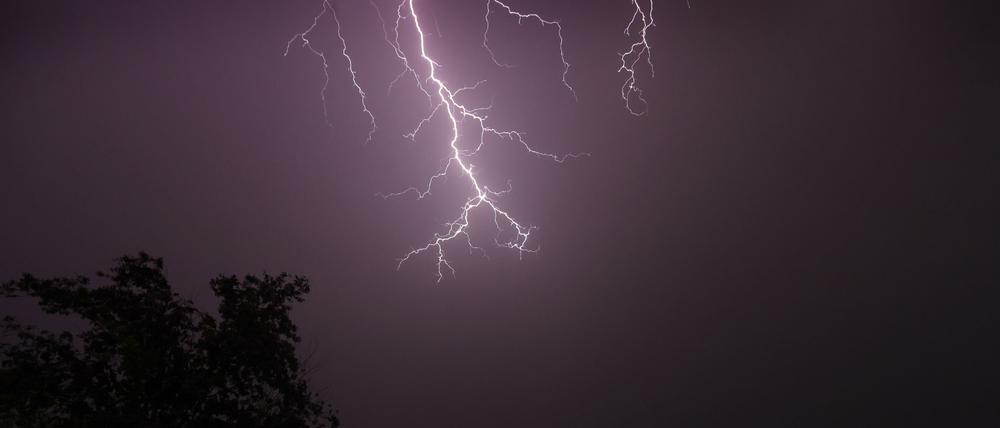 Ein Gewitter in Bayern.