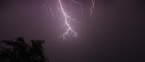 Ein Gewitter in Bayern.