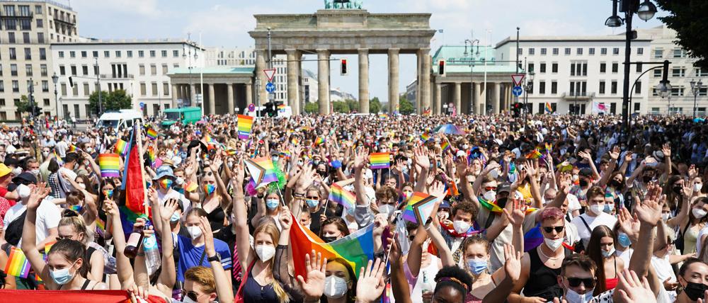 Der Berliner CSD - hier ein Archivbild aus dem Jahr 2021.
