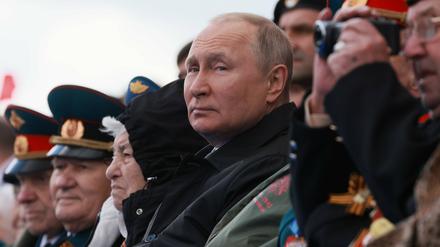 Wladimir Putin auf der russischen Militärparade am 9. Mai.