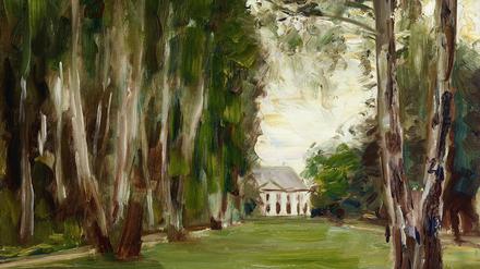 Max Liebermanns Gemälde „Haus am Wannsee“ von 1926 in der Alten Nationalgalerie.