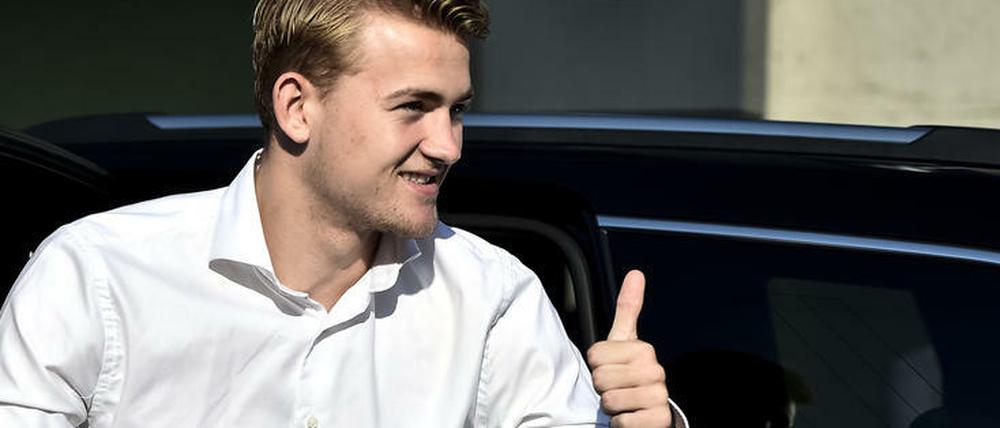 Alles bereit für den FC Bayern. Matthijs de Ligt heuert in München an.