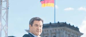 Platz mit Aussicht. Beim ARD-Sommerinterview vor gut einer Woche gab sich Söder selbstbewusst.