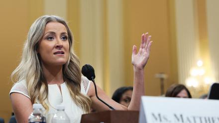 Belastet Donald Trump: die Ex-Vizesprecherin des Weißen Hauses, Sarah Matthews.