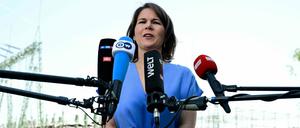 Die deutsche Außenministerin: Annalena Baerbock (Grüne).