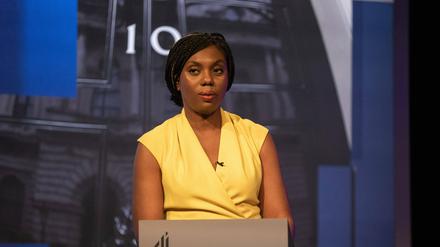 Kemi Badenoch in einer TV-Debatte um die Nachfolge Johnsons.