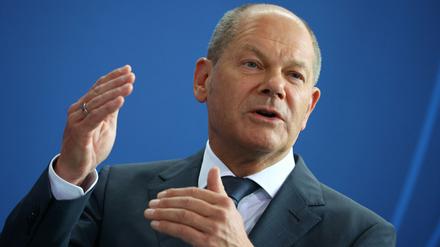 Bundeskanzler Olaf Scholz (SPD) in Berlin
