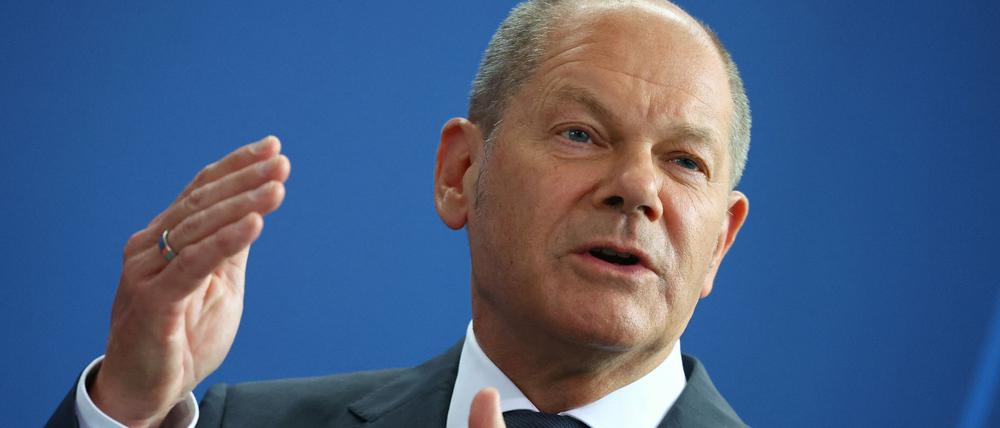 Bundeskanzler Olaf Scholz (SPD) in Berlin