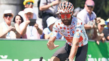 Ohne Happy End. Simon Geschke trägt das Bergtrikot nur noch stellvertretend. 
