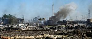 Zerstörung in Cherson.