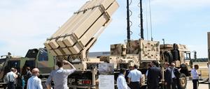 Ein Luftabwehrsystem vom Typ Iris-T SLM – hier im Juni bei der ILA in Berlin