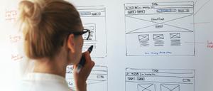 Webseiten gestalten. Der Bedarf an Personal aus den Bereichen User Experience und User Interface Design wächst. 