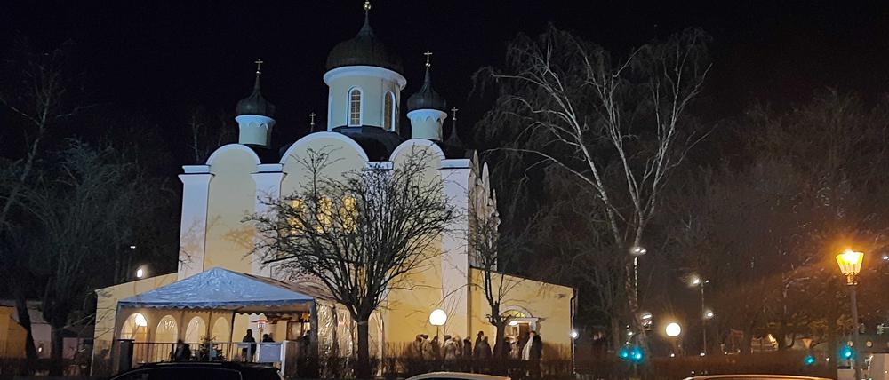 Die Christi-Auferstehungs-Kathedrale der Russischen Orthodoxen Kirche steht schon fast hundert Jahre in Wilmersdorf.