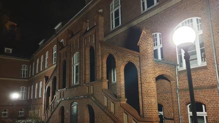 Leere Schule, gut beleuchtet. Das Oberstufenzentrum in Finsterwalde.