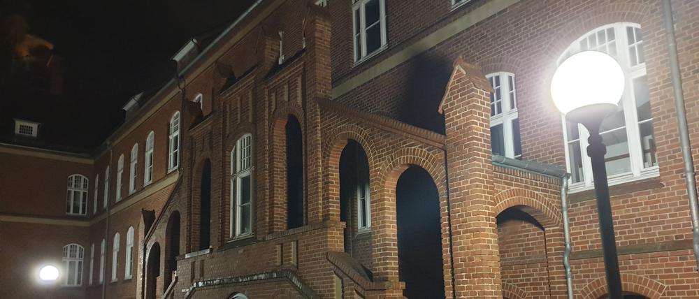 Leere Schule, gut beleuchtet. Das Oberstufenzentrum in Finsterwalde.