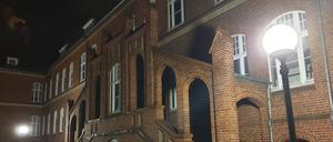 Leere Schule, gut beleuchtet. Das Oberstufenzentrum in Finsterwalde.