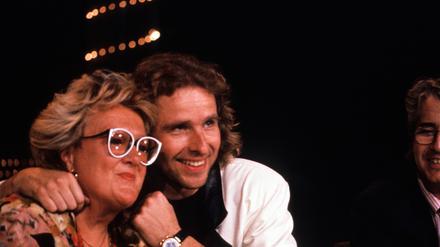 Helga Hahnemann kurz vor ihrem Tod mit Thomas Gottschalk.