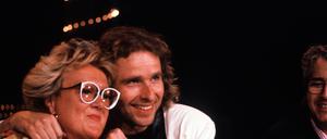 Helga Hahnemann mit Thomas Gottschalk.