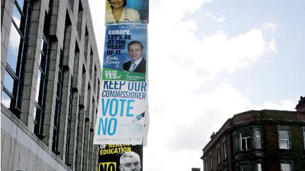 Vor Referendum über den EU-Reformvertrag in Irland