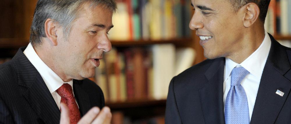 Wowereit und Obama