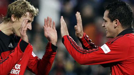 Stefan Kießling und Renato Augusto