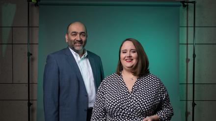 Omid Nouripour und Ricarda Lang wollen Grünen-Vorsitzende werden. 