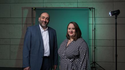 Omid Nouripour und Ricarda Lang wollen Grünen-Vorsitzende werden.