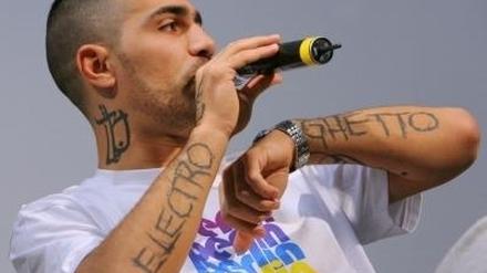 Rapper Bushido (auf der Buchmesse in Franfurt)