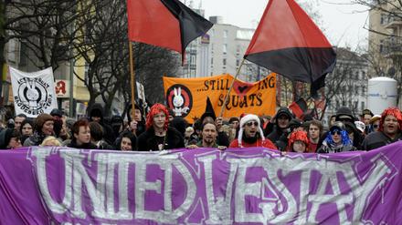 demo hausbesetzer