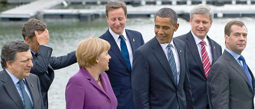 Bundeskanzlerin Merkel sprach von einer guten Atmosphäre bei den Gesprächen.