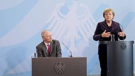 Angela Merkel und Wolfgang Schäuble.