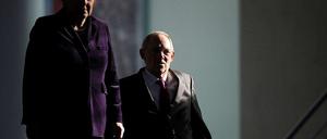 Demnächst getrennte Wege? Bundeskanzlerin Merkel und Bundesfinanzminister Schäuble.