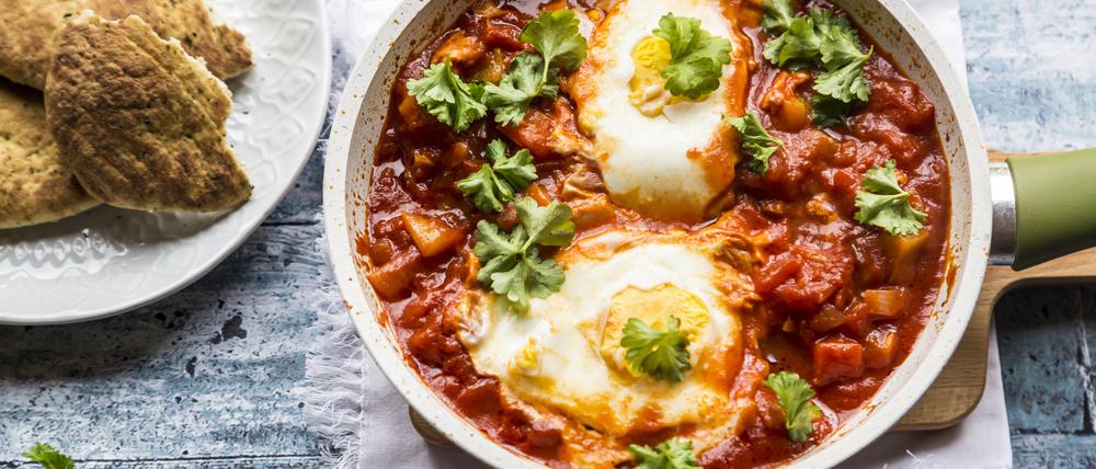 Einfache Gerichte wie die Shakshuka sind bei den Lesern von E&T am beliebtesten.