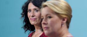 Skeptisch beäugt. Franziska Giffey (vorn) mit Bettina Jarasch, hier noch als Kontrahentinnen im Wahlkampf.