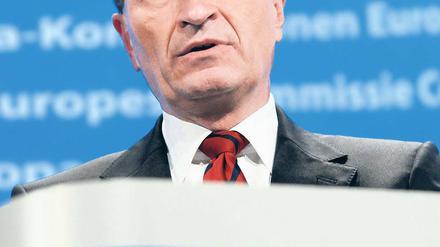 Günther Oettinger verursacht einen Aufschrei in Europa.