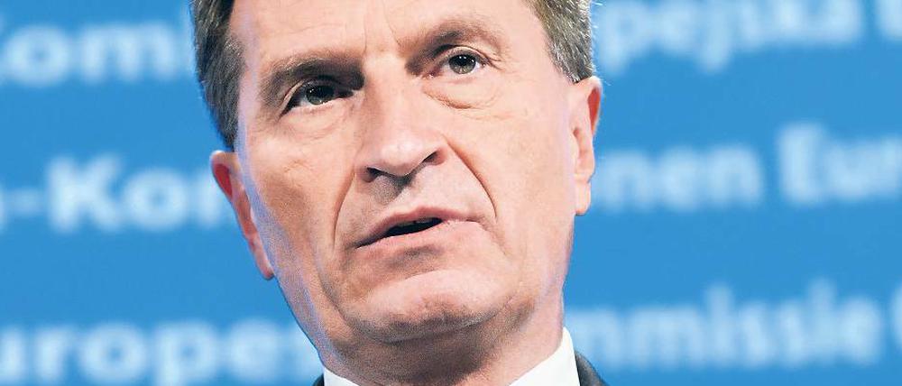 Günther Oettinger verursacht einen Aufschrei in Europa.