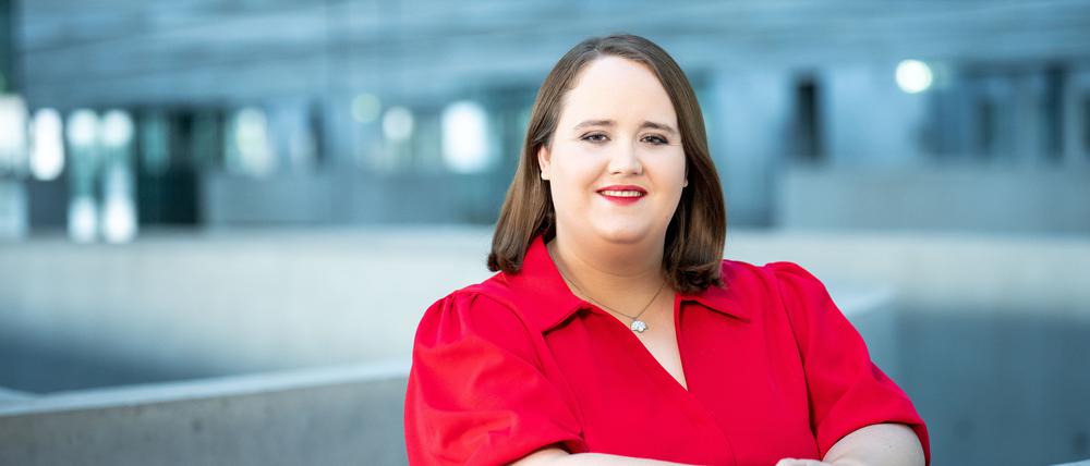 Ricarda Lang, Bundesvorsitzende von Bündnis 90/Die Grünen, sagt von ihrer Partei, sie sei die „Gerechtigkeitspartei“.