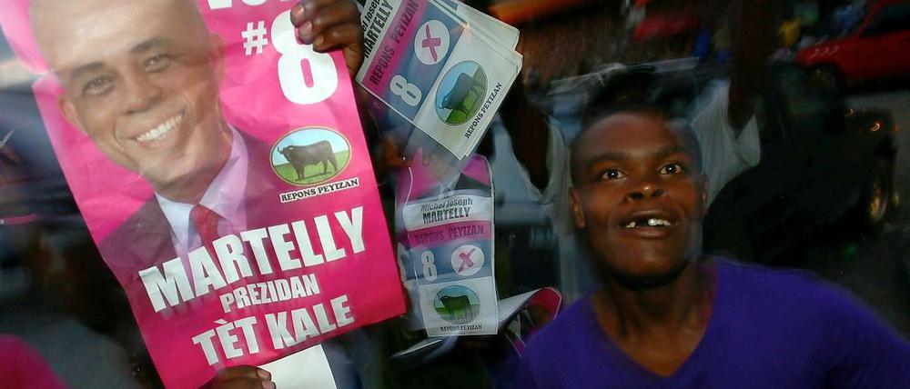 Bei den Anhängern von Michel Martelly herrscht Freude über seinen Sieg bei den Wahlen in Haiti.