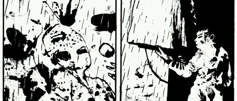 Düstere Visionen. Eine Szene aus Andrea Brunos Kurzgeschichte »Rifles«.