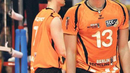 Déjà-vu. Wie schon am Sonnabend zeigte der SC Charlottenburg auch im zweiten Finalspiel gegen Friedrichshafen eine starke Leistung – und verlor denkbar knapp. Foto: Ottke