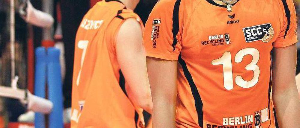 Déjà-vu. Wie schon am Sonnabend zeigte der SC Charlottenburg auch im zweiten Finalspiel gegen Friedrichshafen eine starke Leistung – und verlor denkbar knapp. Foto: Ottke