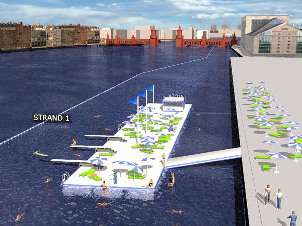 strandbar in der spree