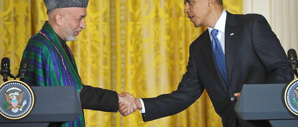 Hamid Karsai und Barack Obama wollen nicht länger streiten.
