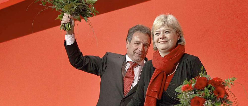 Linke Zukunft: Klaus Ernst und Gesine Lötzsch.