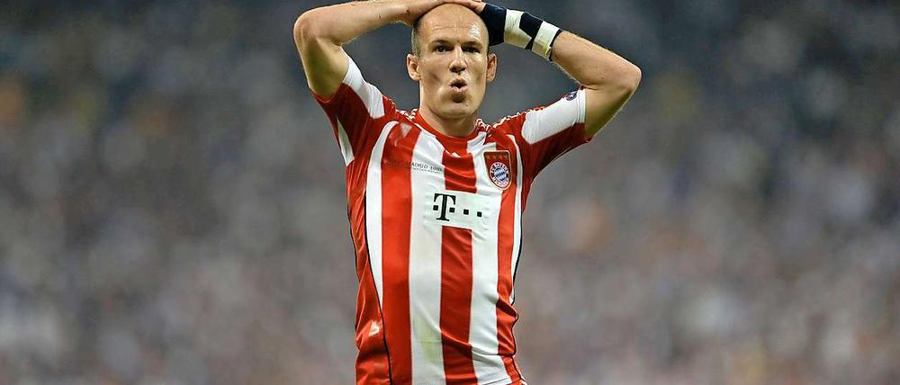 Um den Lohn gebracht: Arjen Robben.